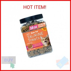 Just Try 16 OZ Taurine Treats with Coenzyme Q10 for Cats – Coq10 & Taurine for C