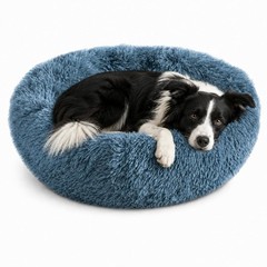 Whiskers & Friends Cat Beds for Indoor 31.00” x x 8.00”, Navy-Grey