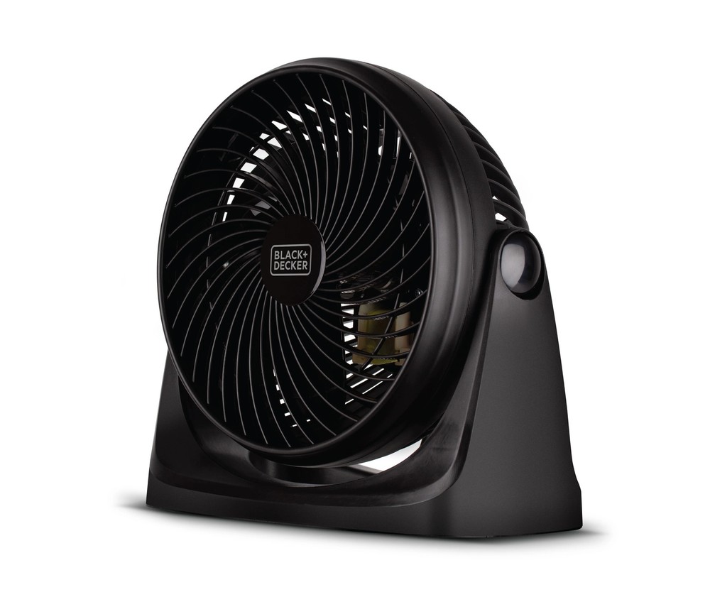 BLACK+DECKER 7-Inch Portable Turbo Fan, 3-Speed Settings, Desktop Personal Cooli