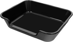 1 Extra-Large Cat Litter Box (ABS Plastic), Low-Entry Senior Cat Litter Box