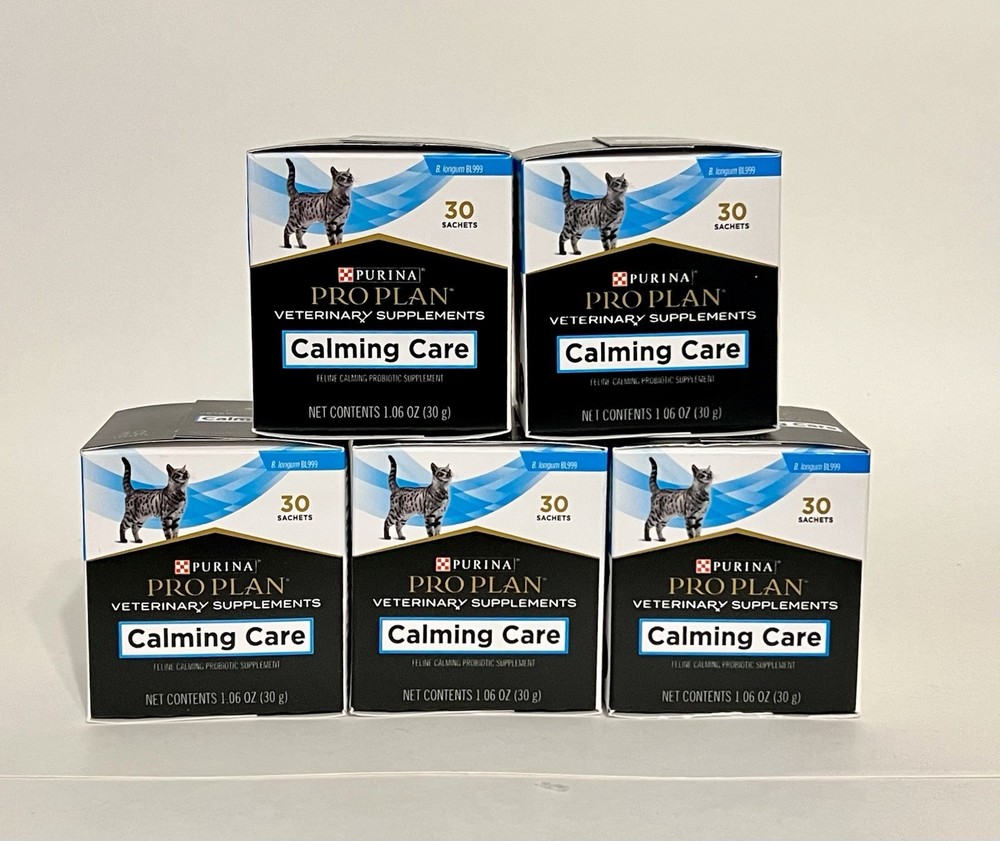 Purina ProPlan Veterinary Supplements Calming Care for Cats 30 Satchets Each X5