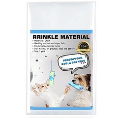 1 Yard Crinkle Paper for Baby Toys Noise Making Plastic Film for Dog Toys