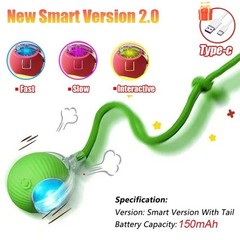 Automatic Rolling Ball Smart Cat Dog Toy Electric Pet Self-moving Kitten Game