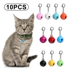 Pet Bells for Cat Dog, 10 PCS Cat and Dog Round Bells for Collar with Loud
