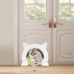 Large Cat Door W/Brush XL Indoor Cat Door Pet Door for Cats 12.2*2.16*10.62″