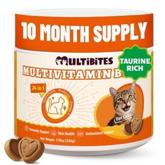 24-in-1 Vitamins Supplements and Taurine for Cats with CoQ10, Lysine, Glucosa…