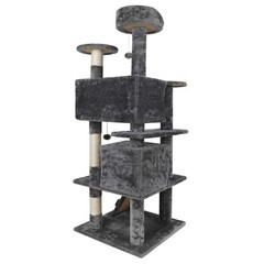 53″ Cat Tree Activity Tower with Scratching Posts Ladders Pet Kitty Furniture