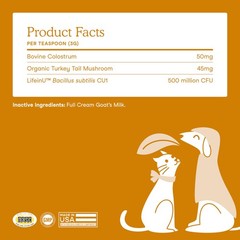 Fera Pets Immune Goat Milk for Dogs & Cats with Colostrum, Organic Turkey Tai…