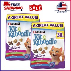 2 Pack, Purina Kit & KaboodleOriginal, Indoor Dry Cat Food, Chicken,Liver,Turkey
