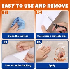 17pack- Anti Cat Scratch Furniture Protector, Clear Couch Protector from Cat Cla