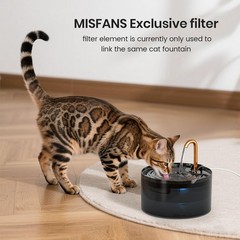 Misfans S003,S005 Exclusive 24 set Cat Fountain Filter Replacement, 24 Pack