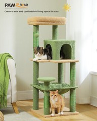 56.2″ Cat Tree Tower Scratching Posts Cat Condo Trees for Large Cats Bed Toys
