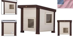 Weatherproof Cat House – Dual Escape Doors, 10-