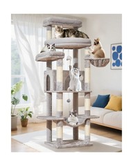 Taoqimiao 71 Inches Cat Tree for Large Cats 20lbs+, 3 Giant Perches, Multi-Le…