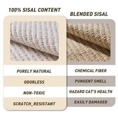 Extra Large Cat Scratcher Bed Lounge for Indoor Cats – Sisal Giant Curved
