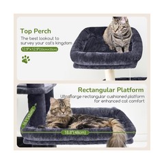 Globlazer Extra Large Platform Cat Tree, 65in Sturdy Cat Scratching Tree for …