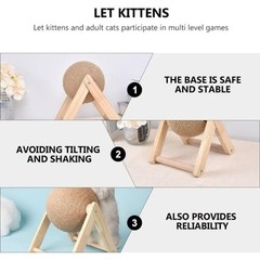 Pet Cat Scratching Ball Kitten Sisal Rope Grinding Paws Claw Interactive Pet Toy