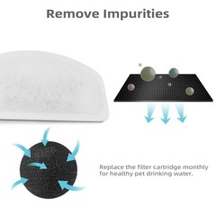 Cat Water Fountain Filter Pet Drinking Fountain Filter, Replacement Filters f…