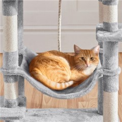Large Cat Tree Cat Tower Playing House Condo w/Scratching Posts for Indoor Cats