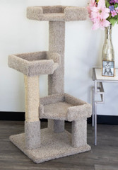 PRESTIGE 3 LEVEL SOLID WOOD KITTY TREE-FREE SHIPPING IN THE U.S.