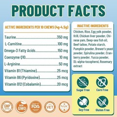 Taurine for Cats, CoQ10 for Cats, Heart Health Support for Adult & Senior Cats