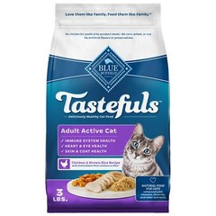 Blue Buffalo Tastefuls Active Dry Cat Food Chicken 3 Lb Natural Ingredients
