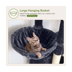 Globlazer 74in Cat Tree for Indoor Cats Large Adult, Heavy Duty Cat Tower wit…
