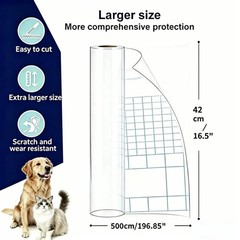 Cat Scratch Tape for Furniture – 197″x17.7″ Extra Large Roll, 0.15mm Thick An…