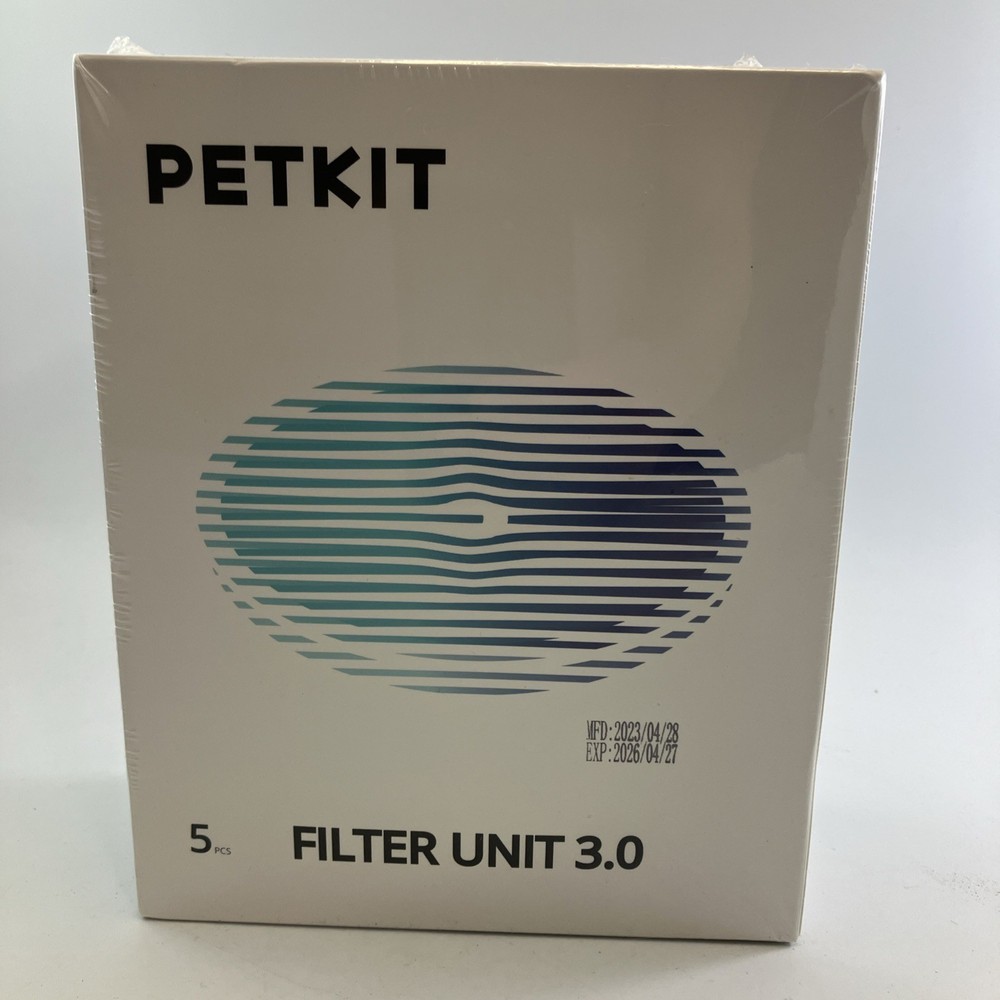 PETKIT Filter Unit 3.0 Water Fountain Replacement 5pcs P4161 NEW Sealed Exp 2026