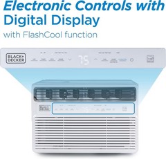 BLACK+DECKER 8,000 BTU Inverter Window Air Conditioner, Window AC Units for Up T