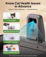 PETKIT AI Camera Self Cleaning Cat Litter Box with Odor Control for Multiple Cat