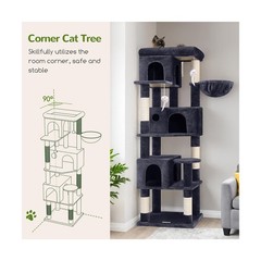 Globlazer Corner Cat Tree 66 inch Multi-Level Climbing Tower Kitty Condos Cat…