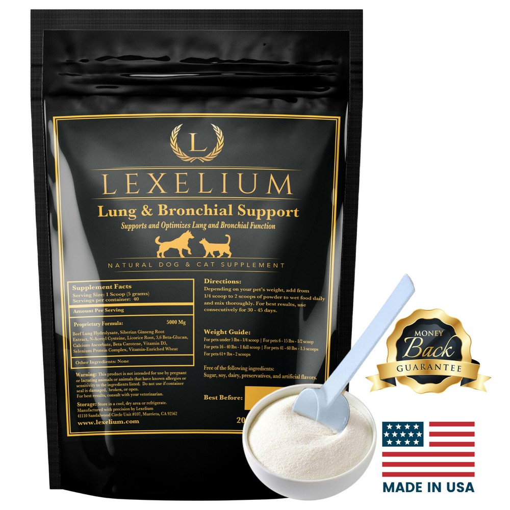 Lexelium 100% Natural Breathing Relief for Dogs and Cats Great for Kennel Cough