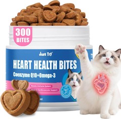 New CoQ10 & Taurine Cat Treats for Heart Health 300 Ct Fast Shipping