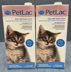 Lot of 2 x Pet-Ag PetLac Ready-to-Feed Milk Replacement 32 fl oz BBD 04/2027