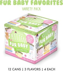 3 Pack Weruva Kitten, Fur Baby Favorites Variety Pack, 3oz Can 12 Count
