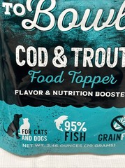 8 X COD & TROUT FOOD TOPPER BOAT TO BOWL WET CAT DOG FOOD (B39