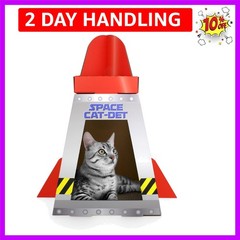Cat House with Scratcher & Catnip Included – Space Ship