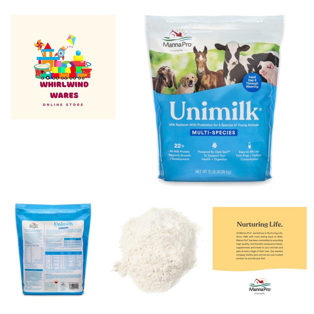 UniMilk Multi-Species Milk Replacer | Great for Puppies | 9 lb