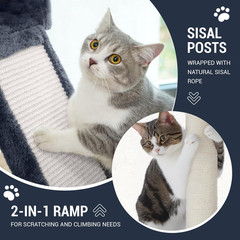 68 Inches Cat Tree/House and Towers for Big Feline/Scratching Post/Multi-Level L