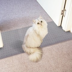 3.6ft Light Grey Carpet Protector For Pets Cat Anti Scratch Doorway Mat Rug