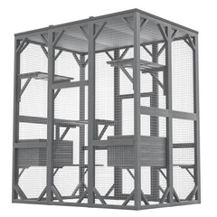 71″ Large Outdoor Cat Enclosure for Yard, Patio & Garden – Multi-Cat House
