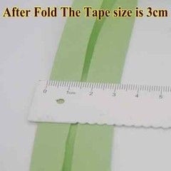 Color: NICKEL, Size: L – Cotton Bias Binding Tape Size 3cm *10meter Solid Color