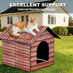 Cat House Cat House Outdoor & Indoor Use Waterproof Shelter Cats Dogs