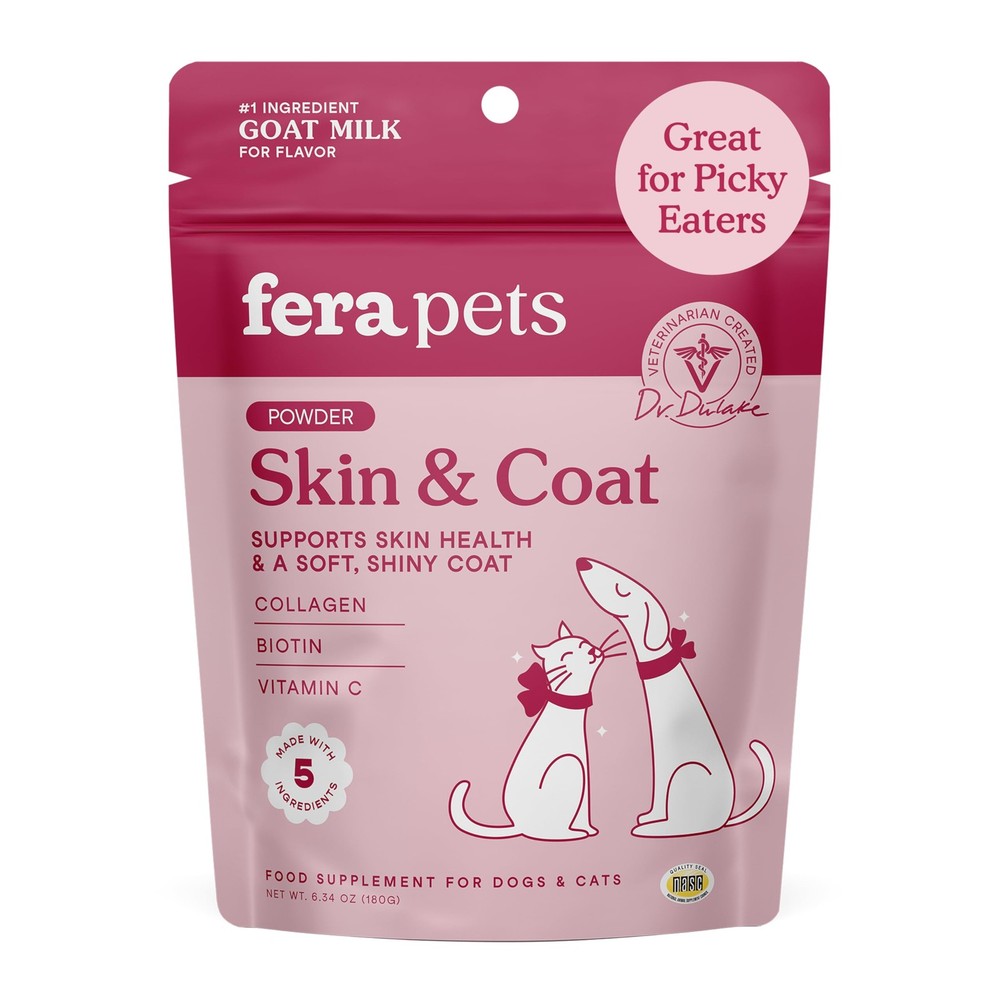 Goat Milk Topper – Cat & Dog Skin and Coat Supplement with Collagen, Biotin &…