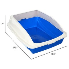 Van Ness Large Framed Cat Pan (Cat Litter Box with Rim)