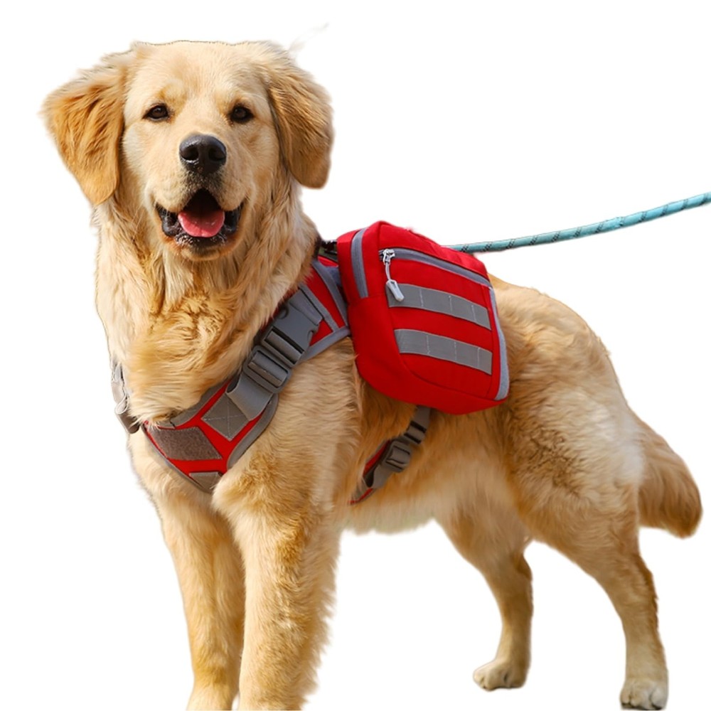 x Jumahe Dog Hiking Backpack for Large/Giant Dogs – 2 Spacious Side Bags,