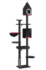 88” H Tall Gothic Cat Tree, Cat Condo, Cat Tower