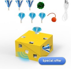Smart cat electric toy, USB charging, upgraded mole cat interactive game.