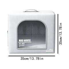 Cooling Cat & Dog House For Summer, Foldable Weatherproof House With 8 Ice Packs